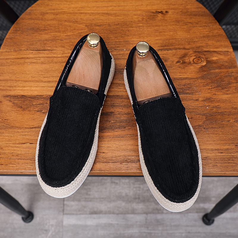 2025 Autumn New Casual Flat Men's Board Single Fisherman's Shoes, One Foot Lazy Sailboat Cloth Shoes 8D9a3_voghion.com