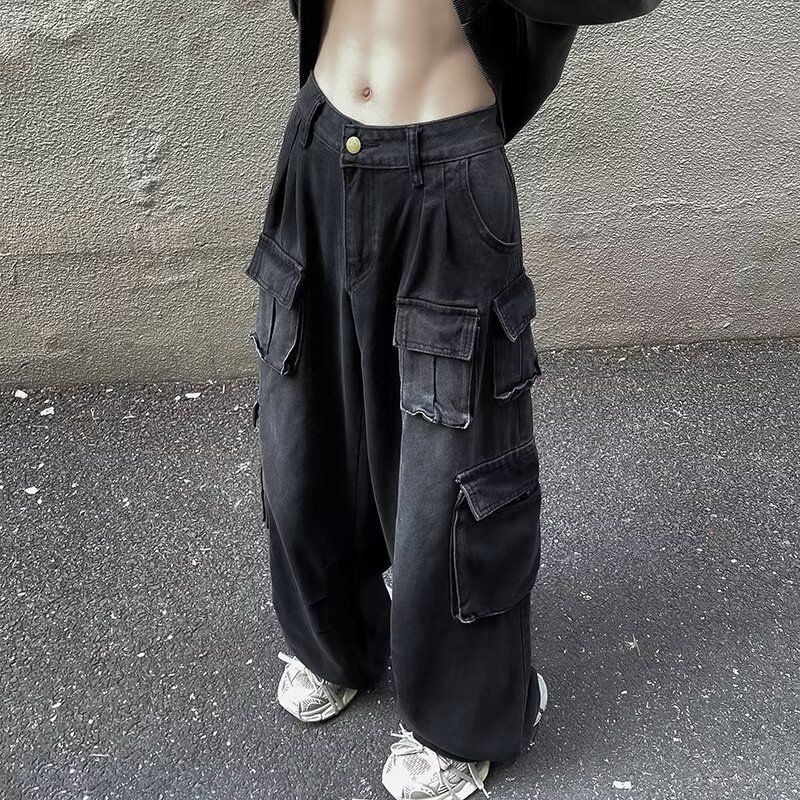 Calça cargo masculina estilo americano estilo vibe, estilo cargo ..._voghion.com