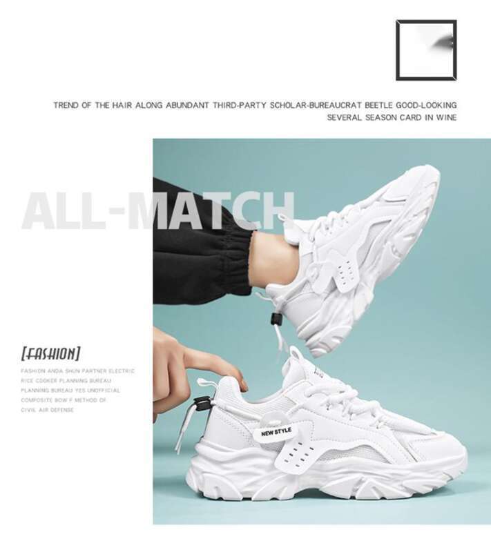 Scarpe sportive casual da uomo con suola spessa, traspiranti, alla moda, versatili, estive, per papà_voghion.com