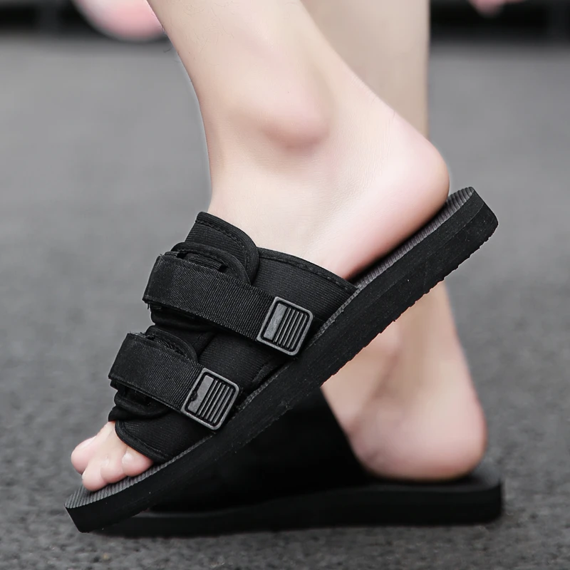 Papuci de lux pentru bărbați, brand de lux, cu cârlig, clasice, durabile, de vară, casual, în aer liber, cool, plajă, pantofi unisex de înaltă calitate_voghion.com