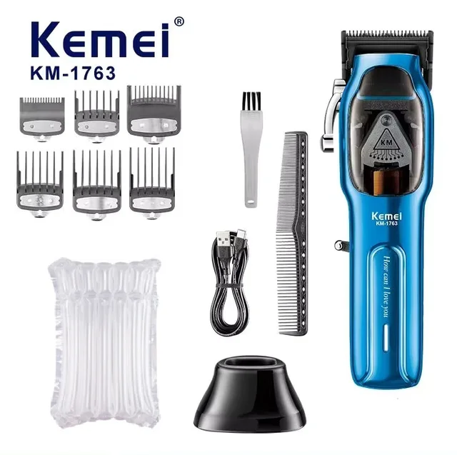 Professional Electric Hair Clipper With Charging Base For Men_voghion.com