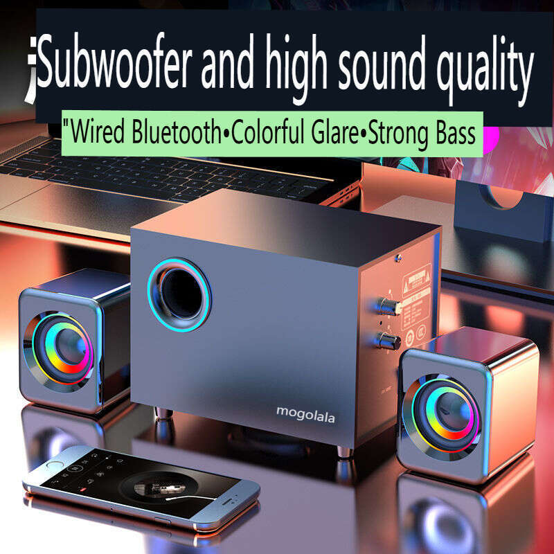 【Computerlautsprecher, Desktop Home, Lautstärke, Hohe Klangqualität, Subwoofer, Bluetooth Wired_voghion.com