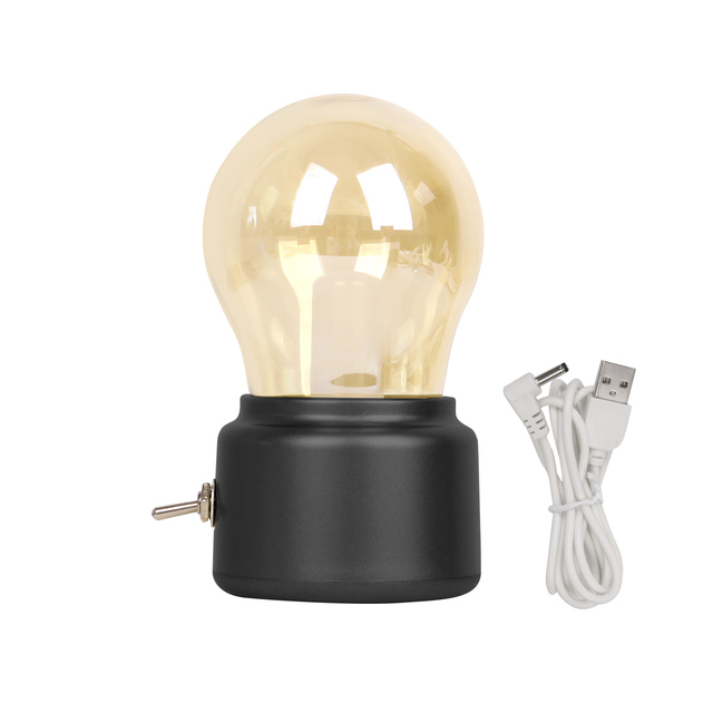 USB Rechargeable Led bulb Classical blowing desk lamp Vintage Night Light Desk Table Lamp for Holiday Home Study Room Decoration_voghion.com