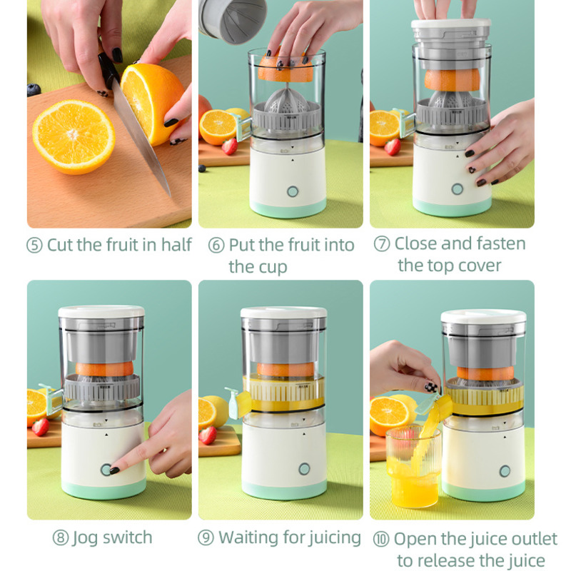 Spremiagrumi elettrico intelligente USB Mini frullatori per frutta Spremiagrumi Estrattori di frutta Cibo Frullato Macchina multifunzione per la casa_voghion.com