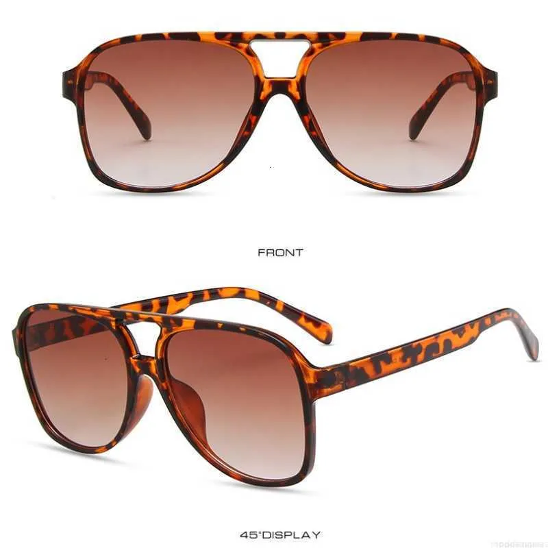 Design der quadratischen polarisierten Retro-Sonnenbrille für Damen und Herren im 70er-Jahre-Vintage-Stil mit Doppelsteg, Sonnenbrille GH71_voghion.com