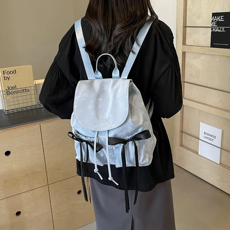 Leftside Damen Rucksack Aus Kunstleder, Kleiner Koreanischer Y2k Stil_voghion.com