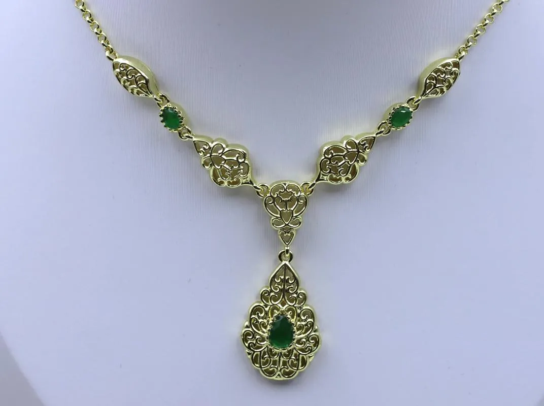 Kedjor Marockanskt Algeriet Bröllopshalsband För Kvinnor Traditionellt Koppar Högkvalitativt Smyckeset_voghion.com