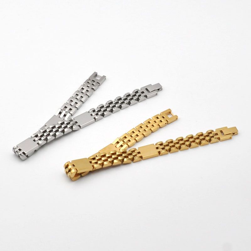 Flat Head Five Bead Ladder Shaped Tank Titanium Bracelet Hot Selling Personality Punk Refined Stainless Steel_voghion.com