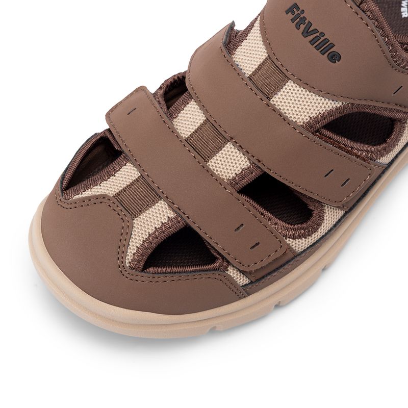 FitVille Herrsandaler Breddade Diabetes Herr Fritidsskor Lätta för Plantar Fasciitis Bågstöd Lindring Smärta_voghion.com