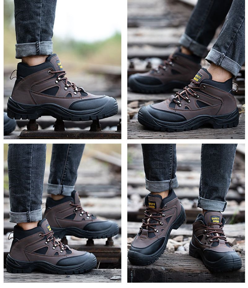 Caual Non Slip Boot For Men Anti-puncture Steel With Toe Cap Work Sneaker Male Indetructible Shoe Women Safety_voghion.com
