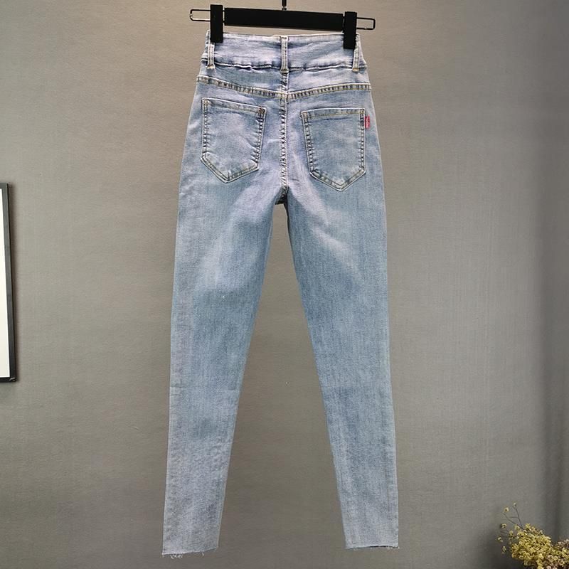 Kvinnors nya, stretchiga slim fit kraftiga hetborrade pennbyxor för kvinnor_voghion.com