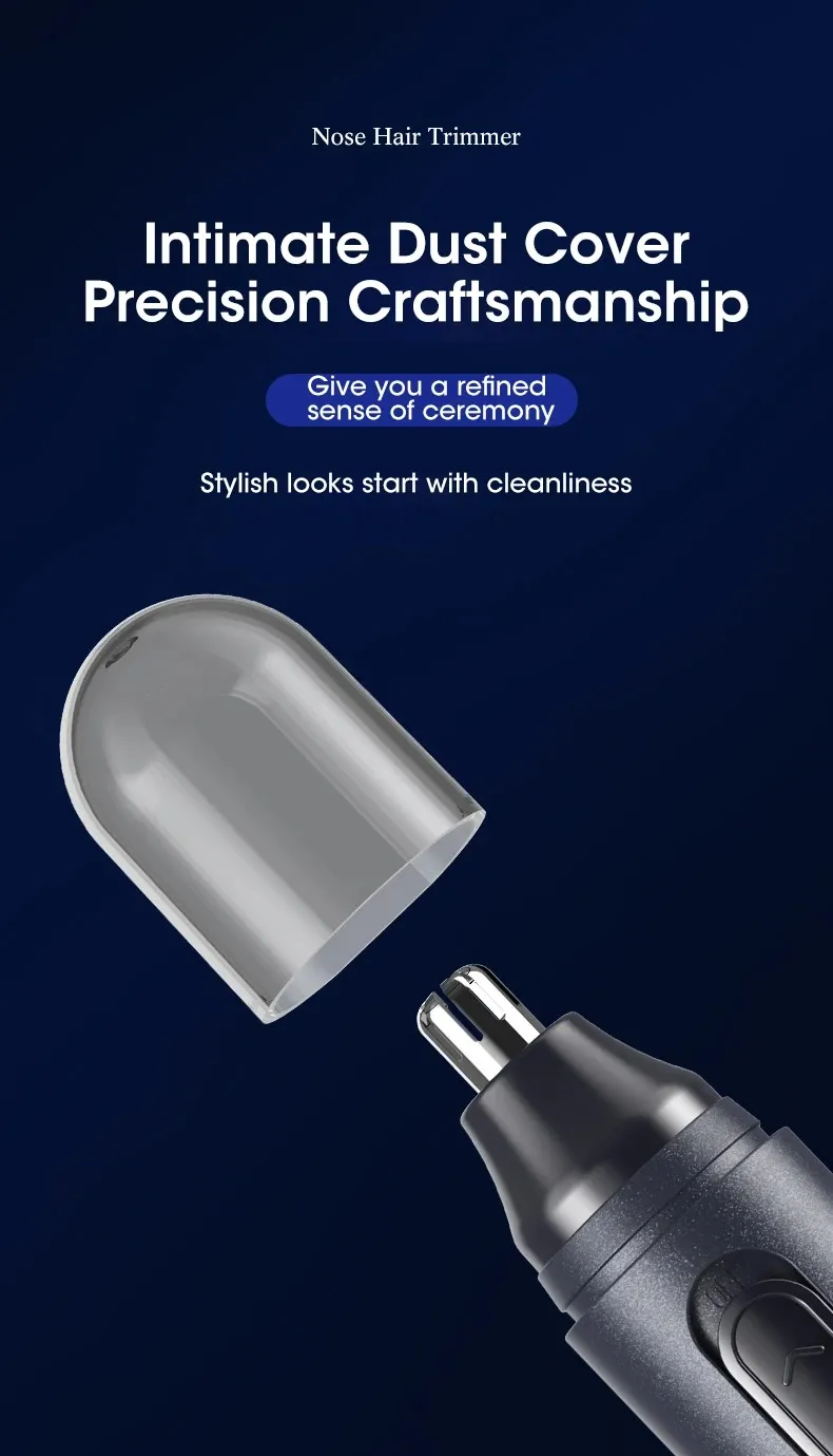 Metal Nose Trimmer - Battery Operated_voghion.com