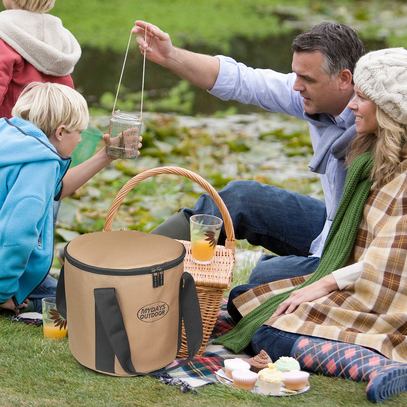 Organizer per riporre gli utensili da cucina da campeggio, borsa portaoggetti per fornelli da campeggio, organizer portatile per utensili da cucina con cerniera, custodia multifunzionale_voghion.com