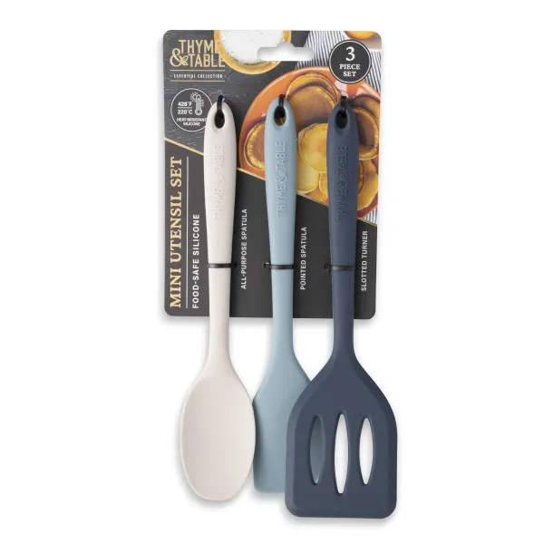 Thyme And Table Silicone Mini Kitchen Utensil Set, 3 Pcs_voghion.com
