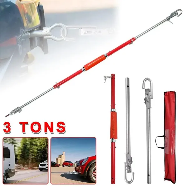 Barra di traino 3t resistente con ammortizzatore e colore rosso_voghion.com