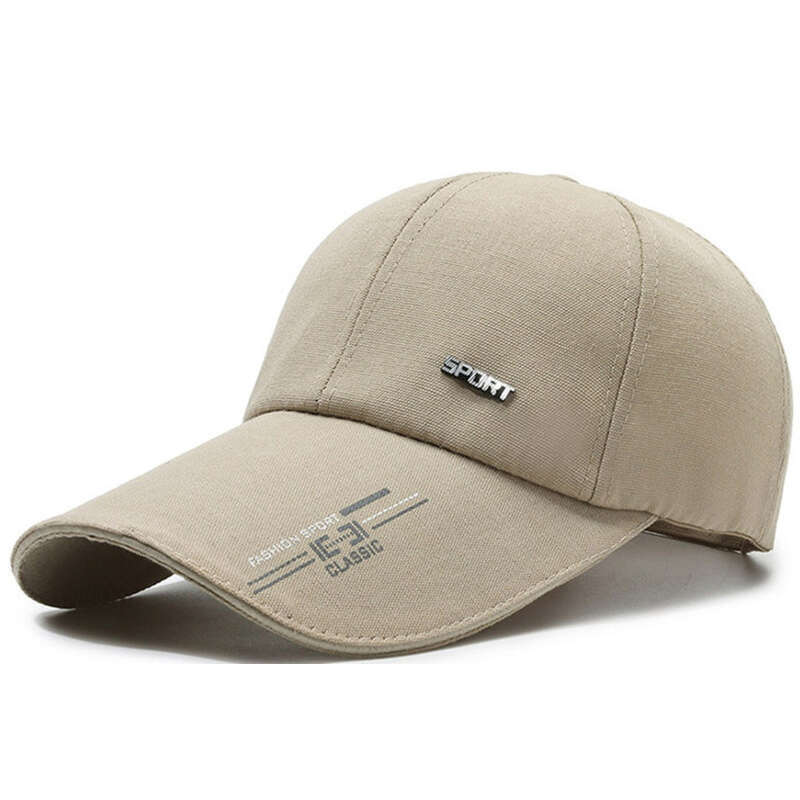 Baseballmütze, Schutz, Sonnenschutz, Angeln, Herren-Herbststil, großer Kopf, Hardtop-Entenschnabelkappe, Baseballkappe_voghion.com