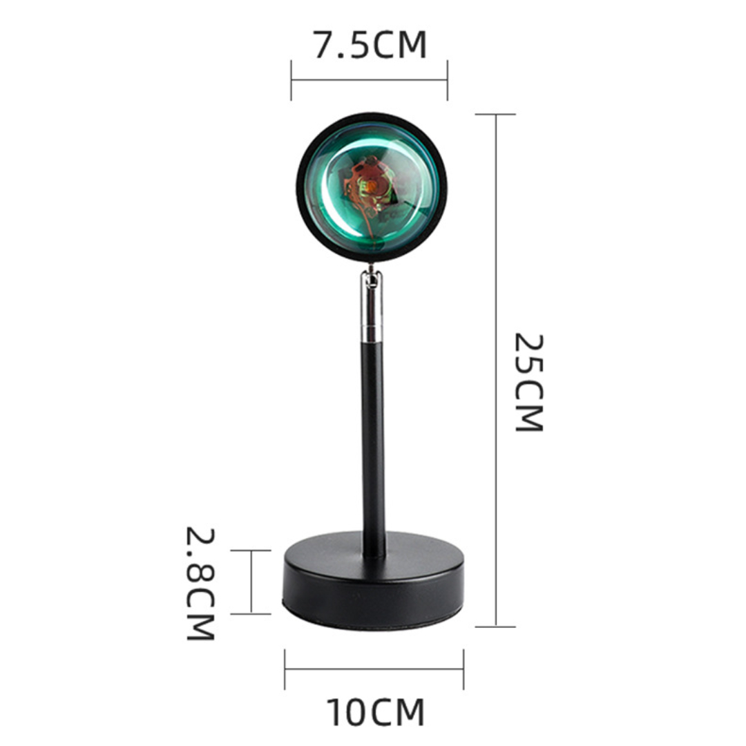 Led Sunset RGB Lamp Projection Stage Light Rainbow Atmosphere Mood Neon Night Lights For Home Bedroom Bar Live Decoration Gift_voghion.com