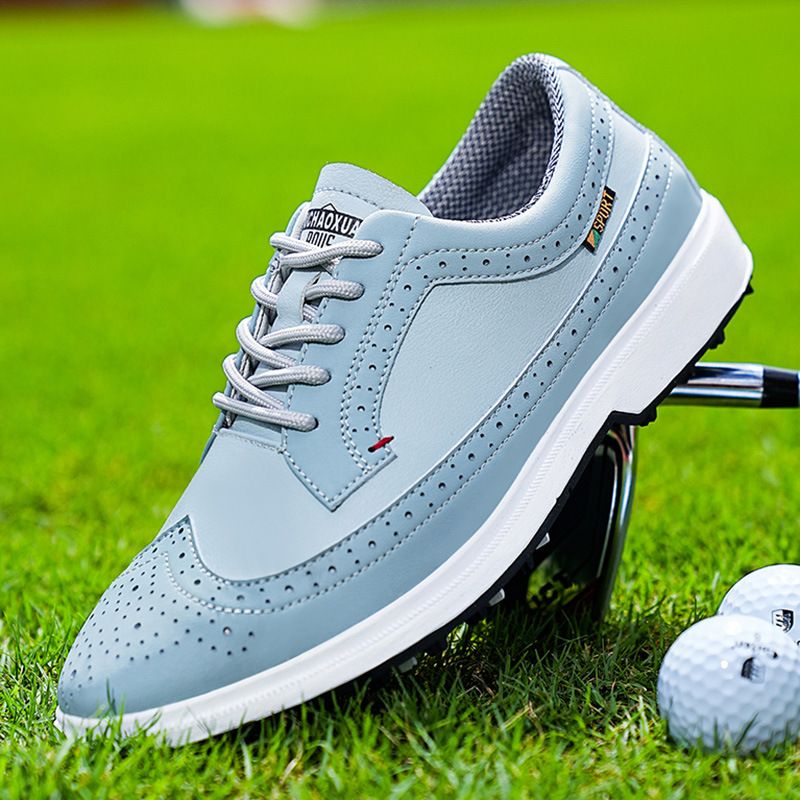 Baskets de golf décontractées de grande taille de style britannique, chaussures légères et portables pour hommes_voghion.com