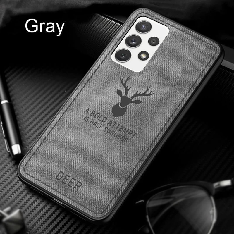 Deer Patterned Hard Cover S24 A52 A54 5G Phone Case For Samsung Galaxy S22 Ultra S23 FE_voghion.com