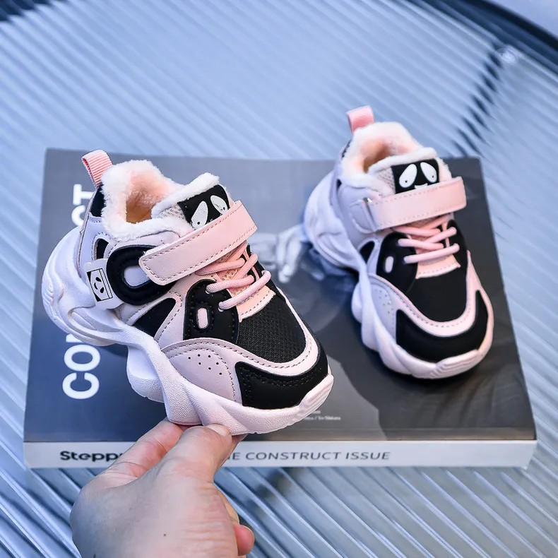 Toddler Running Sport Children Boy Kid Winter Plus Warm Sneakers Girl Casual Shoes Trainers sizes 21 - 30_voghion.com