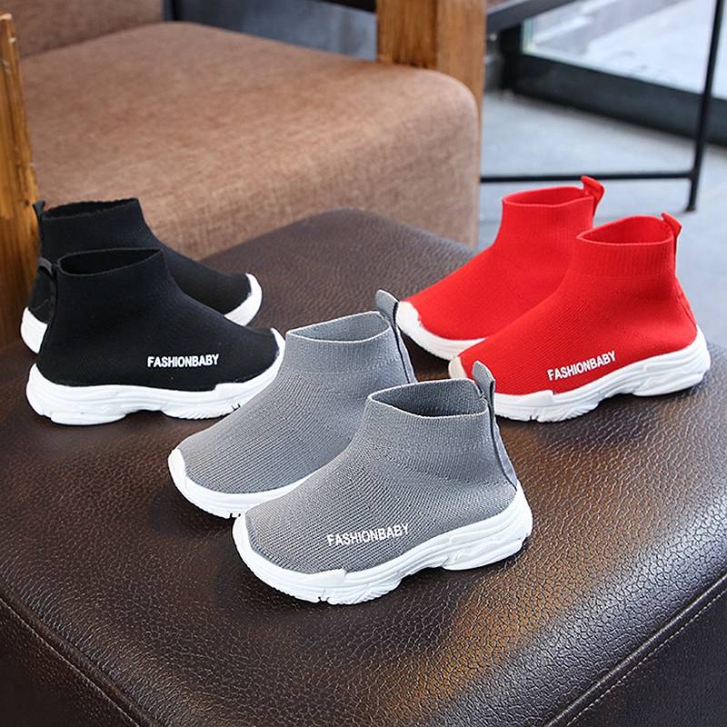 Chaussettes pour enfants, chaussures de sport en maille respirante pour garçons et filles, chaussures décontractées pour l'école X0025