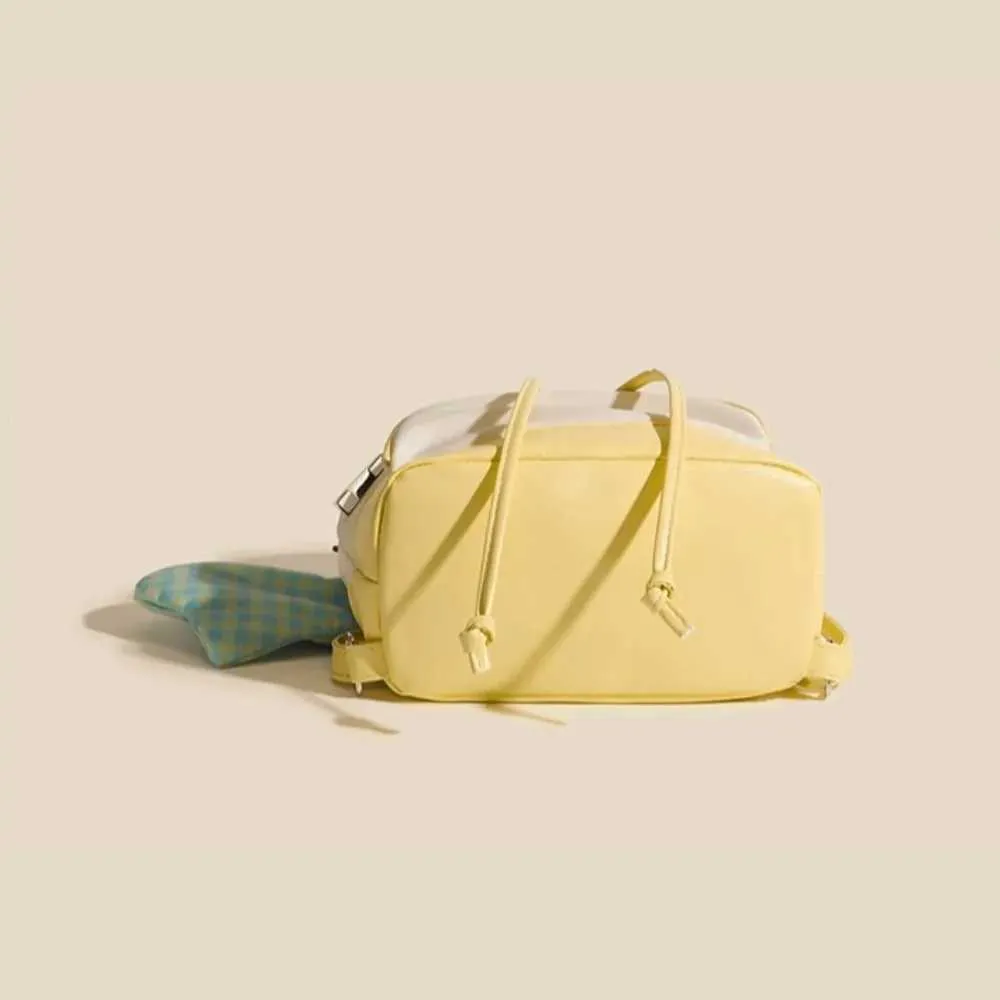 Lässiger Eimer-Rucksack im koreanischen Stil mit großem Fassungsvermögen und Kordelzug, stilvoller Mini-Rucksack, leichte, wasserdichte Umhängetasche_voghion.com