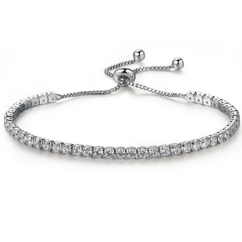New Fashion Low Key Exquisite Dia Set Crystal Sliding Bracelet_voghion.com