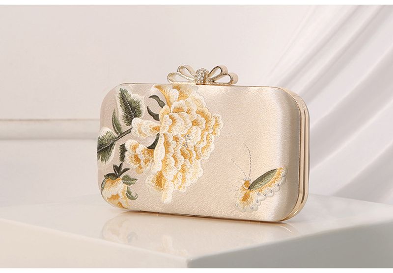 Nouveau dîner brodé style chinois cheongsam avec robe de soirée pour femme papillon wer pochette drapeau_voghion.com