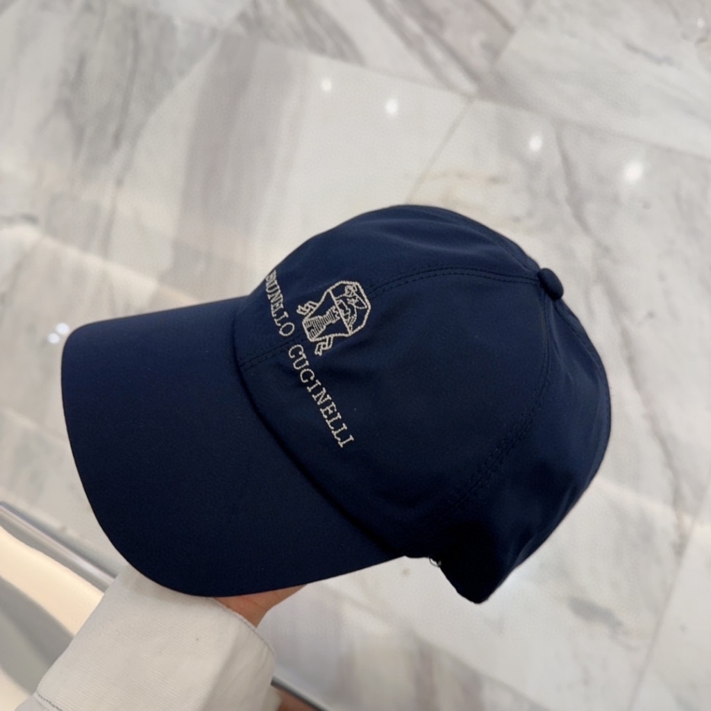 Brunello Navy Blue Four Seasons Universal Baseball Cap_voghion.com