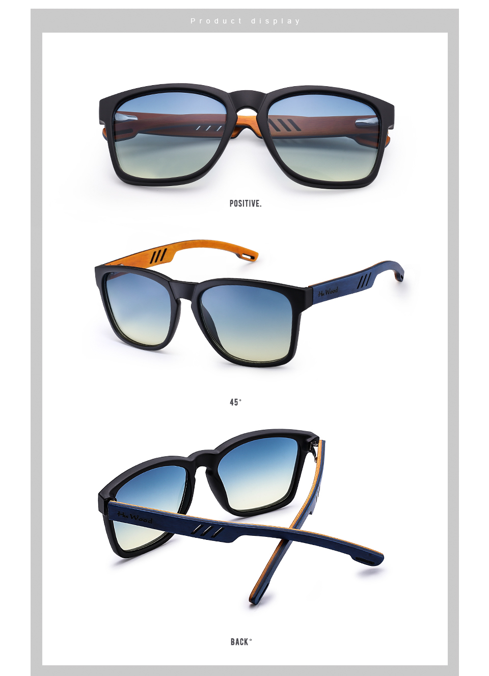HU WOOD Brand Design Sunglasses for Men Handmade Zebra Wood Sun Glasses Polarized Lenses Driving Protection UV400 GR8011_voghion.com