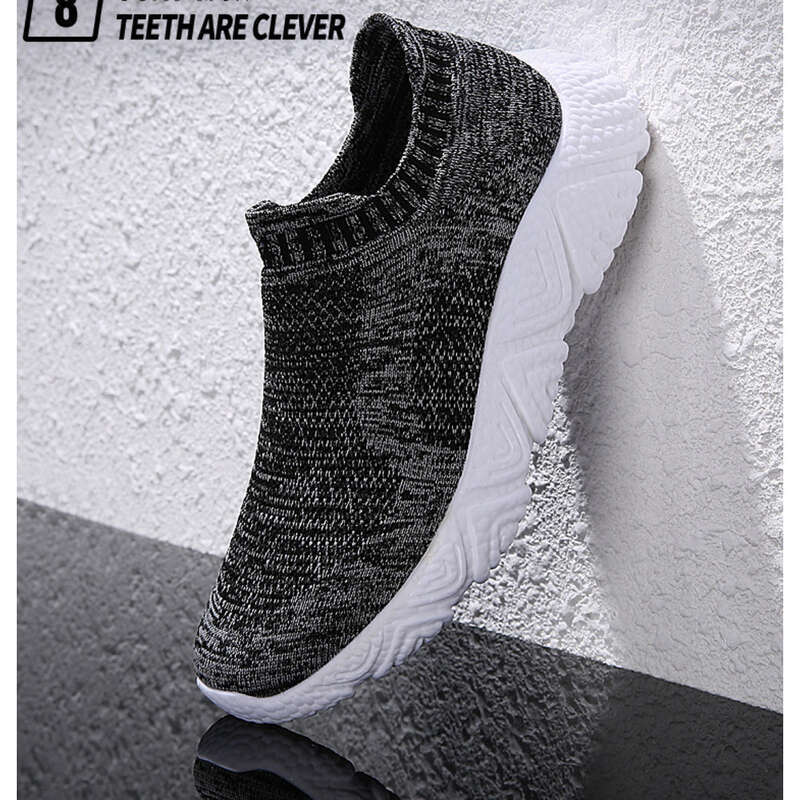 Ultra leggero, sensazione di passo ultra morbida, rivestimento della suola popcorn, calzini elastici in rete, scarpe sportive per il tempo libero, scarpe da passeggio da uomo_voghion.com