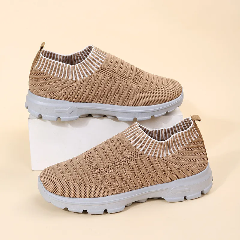 Sneakers da camminata donna traspiranti con suola platform_voghion.com