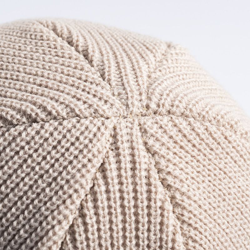 Unisex Winter Knitted Casual Skull Men's Gift Warm Cuff Beanie Cap Turn Up Hat_voghion.com