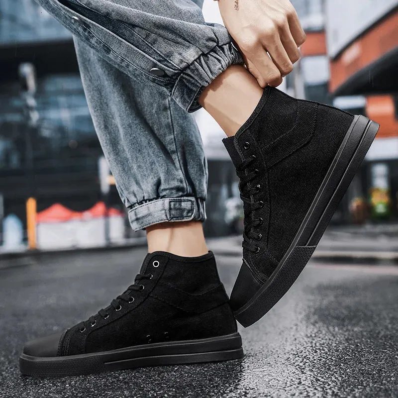 Sneakers Skateboarden Dames Heren Unisex Lichtgewicht Hoge Canvas Schoenen Koppels Wandelen Mannen Gig Maat 36-46_voghion.com