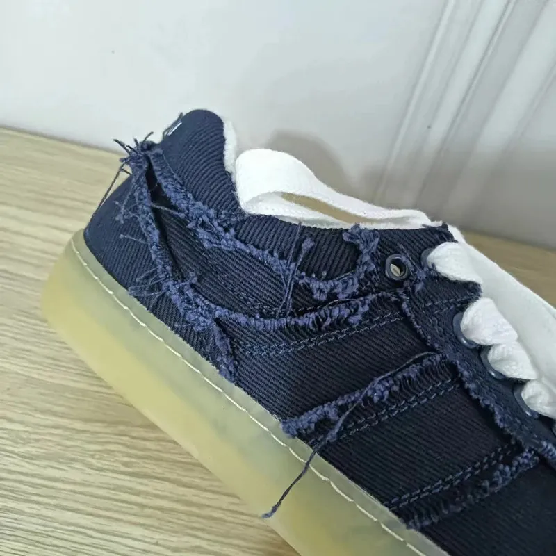 Shredded Sneakers Women's Canvas Trainers Flat Walking Shoes_voghion.com