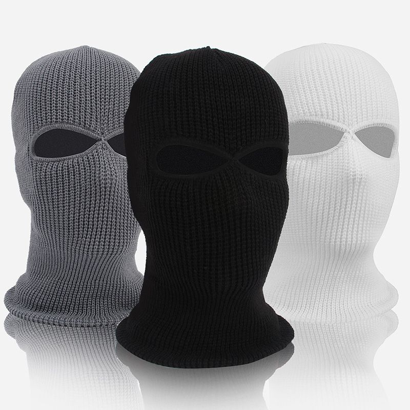Riding face mask, cold and warm, outdoor fleece wool hat, winter sports head cover, skiing - 2
