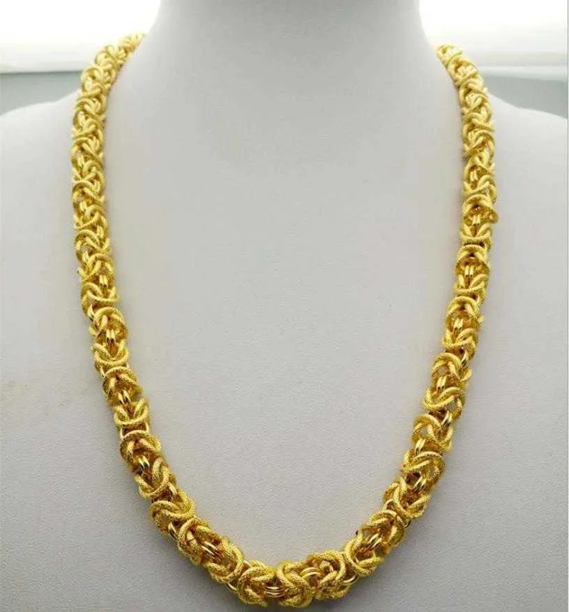 Männlicher Anhänger, klassischer massiver Gold gefüllter Männer-Anhänger aus Gelbgold für Männer, Partyschmuck, L2404_voghion.com