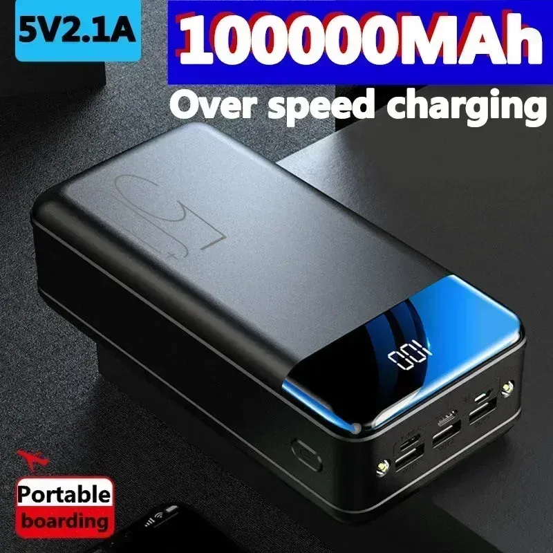 200000mAh Power Bank kaasaskantav kiirlaadimine PowerBank 3 USB PoverBank väline akulaadija mobiiltelefonidele_voghion.com