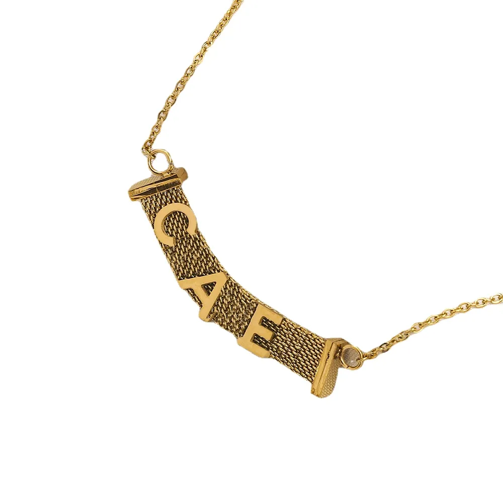 Brand Designer Lock Gold Plated Women monogram Love Romantic Jewelry Necklace Simple Charm Gift Chain Wedding Party_voghion.com