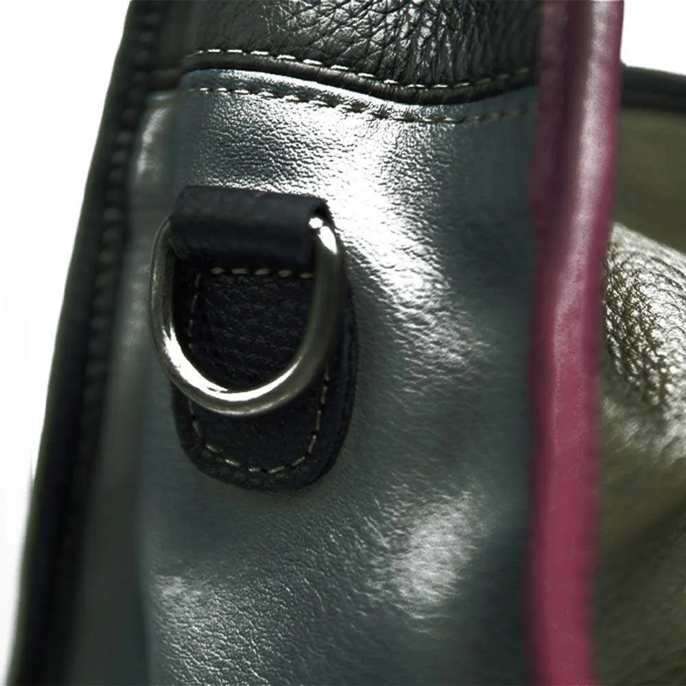 MS Retro Style Genuine Leather Handbag Donna Vacchetta Patchwork Fatto a Mano Spazzola Grande Capacità Hobos Borsa a Tracolla Capiente_voghion.com