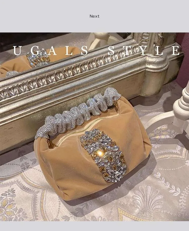 Borsa a mano da donna con glitter scintillanti Rhies Dia, da sera, alla moda, da sposa, da festa, pochette, borsa a tracolla_voghion.com