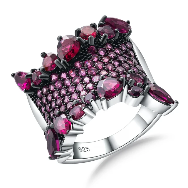 2025 New Arrivals GZ ZONGFA Natural Rhodolite 4ct Gem Ring for Women Original Sterling Sier Designer Fine Jewelry_voghion.com