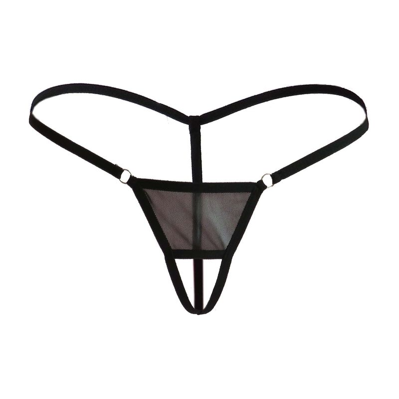 Men's Clothing underwear, men's thong low waist hollow lace see through pouch sexy underwear_voghion.com