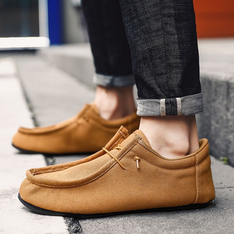 MAEDEF Man's Sneakers Canvas Flats Male Summer Casual for Men High Quality Loafers 2024 Walking Driving Mens Shoes_voghion.com