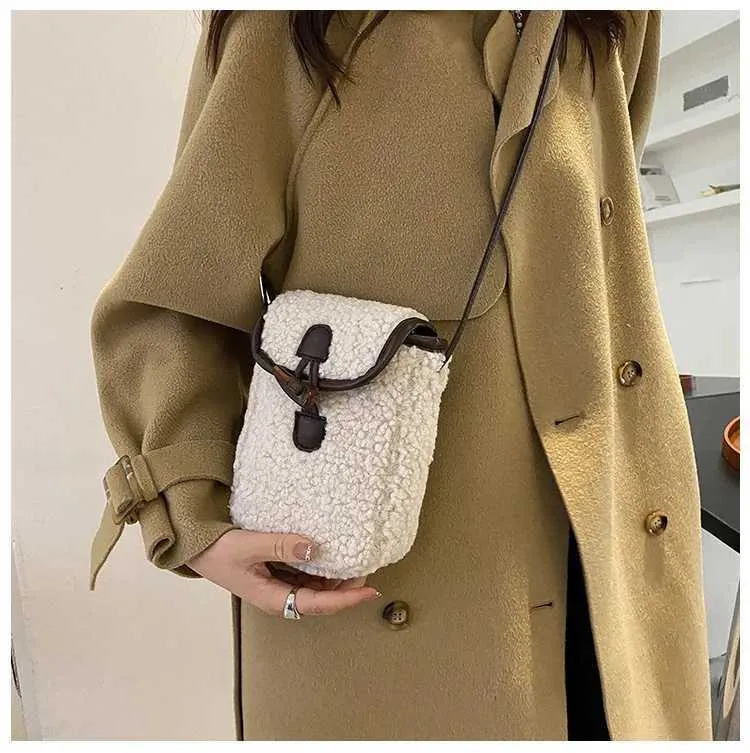 Plüss Crossbody divatos téli női válltáska és kézitáska anya gyerek táskák lánynak C241212_voghion.com