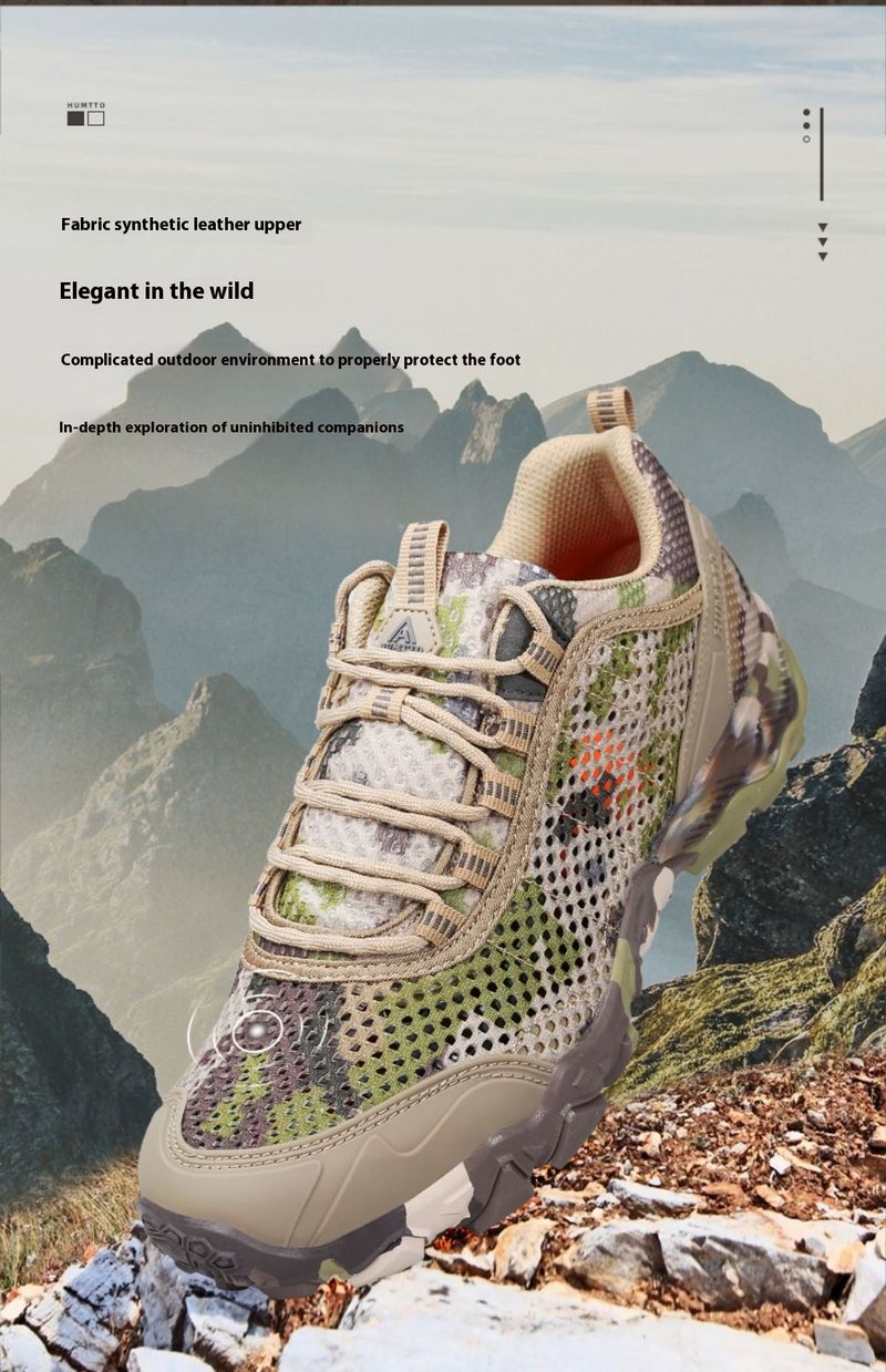 Scarpe da trekking da arrampicata ammortizzanti da campo per esterni da donna, resistenti all'usura, in rete traspirante_voghion.com