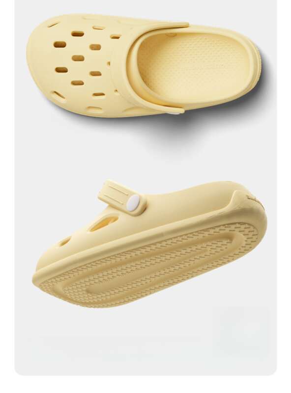 Thick Bottom Perforated Men's Shoes, Summer Outside Wear, 2025 New Non-slip Beach Shoes, A Kind Of Stepping On The Poop,_voghion.com