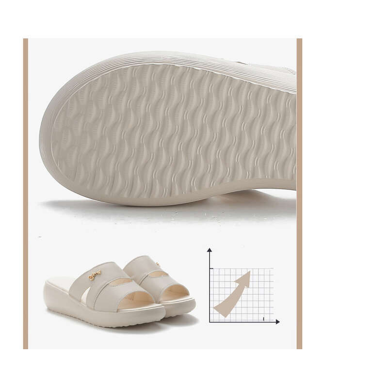 Scarpe, pantofole estive da mamma con una sola linea, scarpe da spiaggia con fondo spesso in spugna da donna_voghion.com