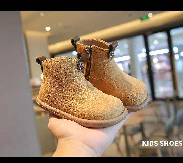 Herbst Winter Baby Jungen Mädchen Oxford Wildleder Kinder Casual Kidsnest Outdoor Anti-rutsch Kleinkind Schuhe Plüsch_voghion.com