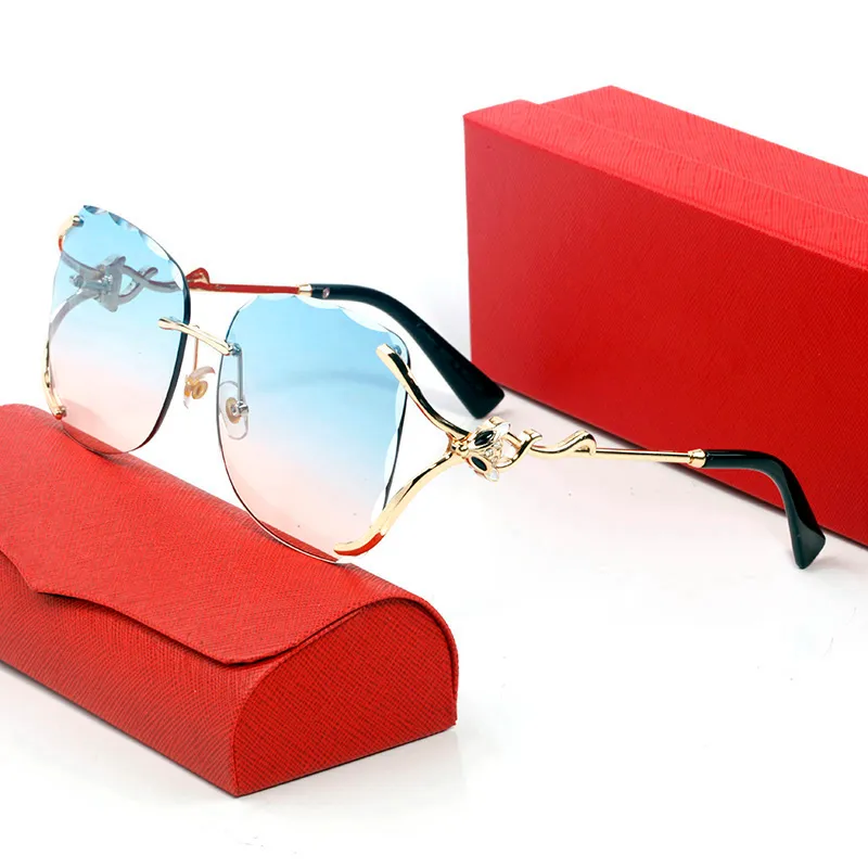 Designe fo women designe sunglasses S090 7288 17425 shades imless ectangle fashion classic mens cate glasses_voghion.com